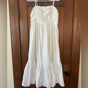 American Eagle Outfitters White Smocked Dress